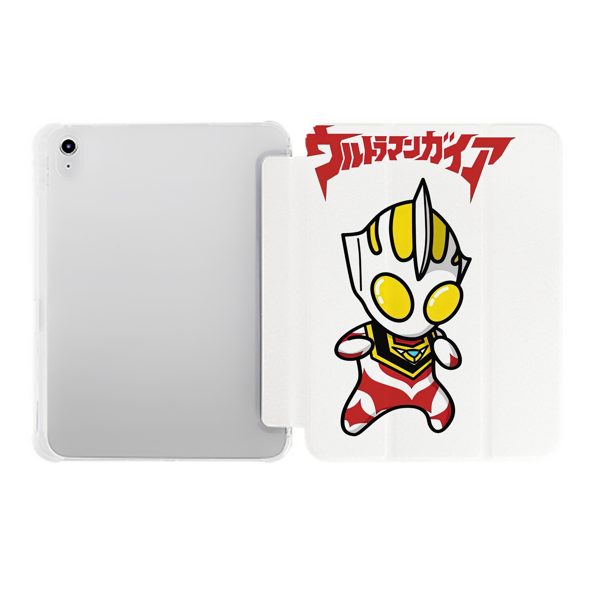 （画像用） ウルトラマン Ultraman IPad ケース ペン収納付き 三つ折りスタンド PUレザー×シリコン 対応機種9.5/10.5/10.9インチ